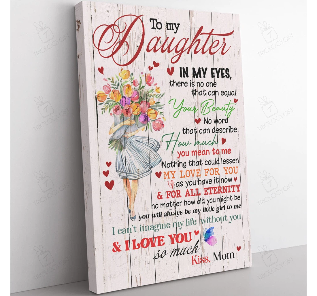 Poster, Canvas - Floral Ideas Ideas Daughter Your Beauty No One Can Equal Ideas From Mom To Daughter S Print Framed Wall Art