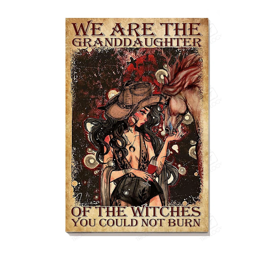 Poster, Canvas - We're Granddaughters Of Witches Magical Gallery Artfor S Print Framed Wall Art