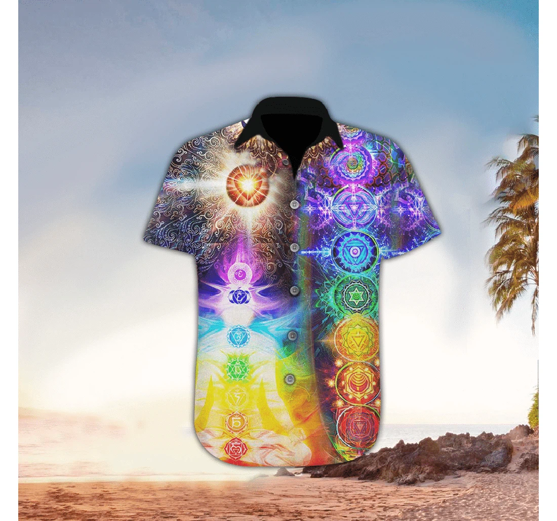 Personalized Yoga Apparel Yoga Hawaiian Shirt, Button Up Aloha Shirt For Men, Women