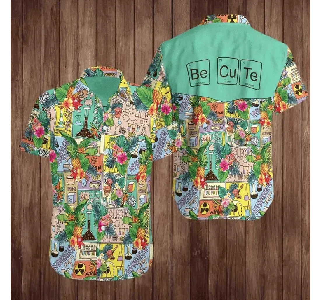 Personalized Chemistry Teacher Chemistry Teacher Apparel Hawaiian Shirt, Button Up Aloha Shirt For Men, Women