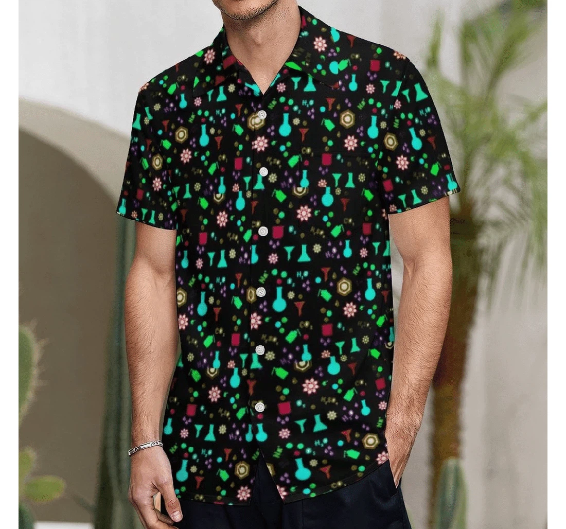 Personalized Chemistry Teacher Chemistry Teacher Apparel Hawaiian Shirt, Button Up Aloha Shirt For Men, Women