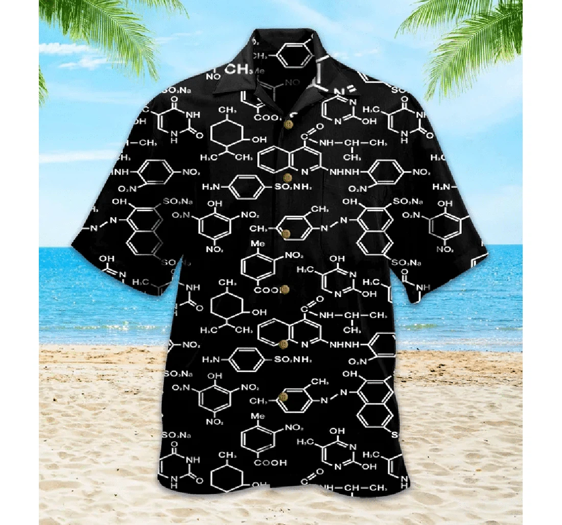 Personalized Chemistry Teacher Chemistry Teacher Apparel Hawaiian Shirt, Button Up Aloha Shirt For Men, Women