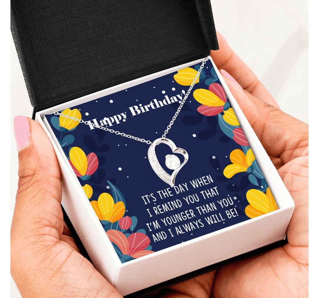Younger Sibling To Older Sibling Happy Birthday Forever Love Necklace