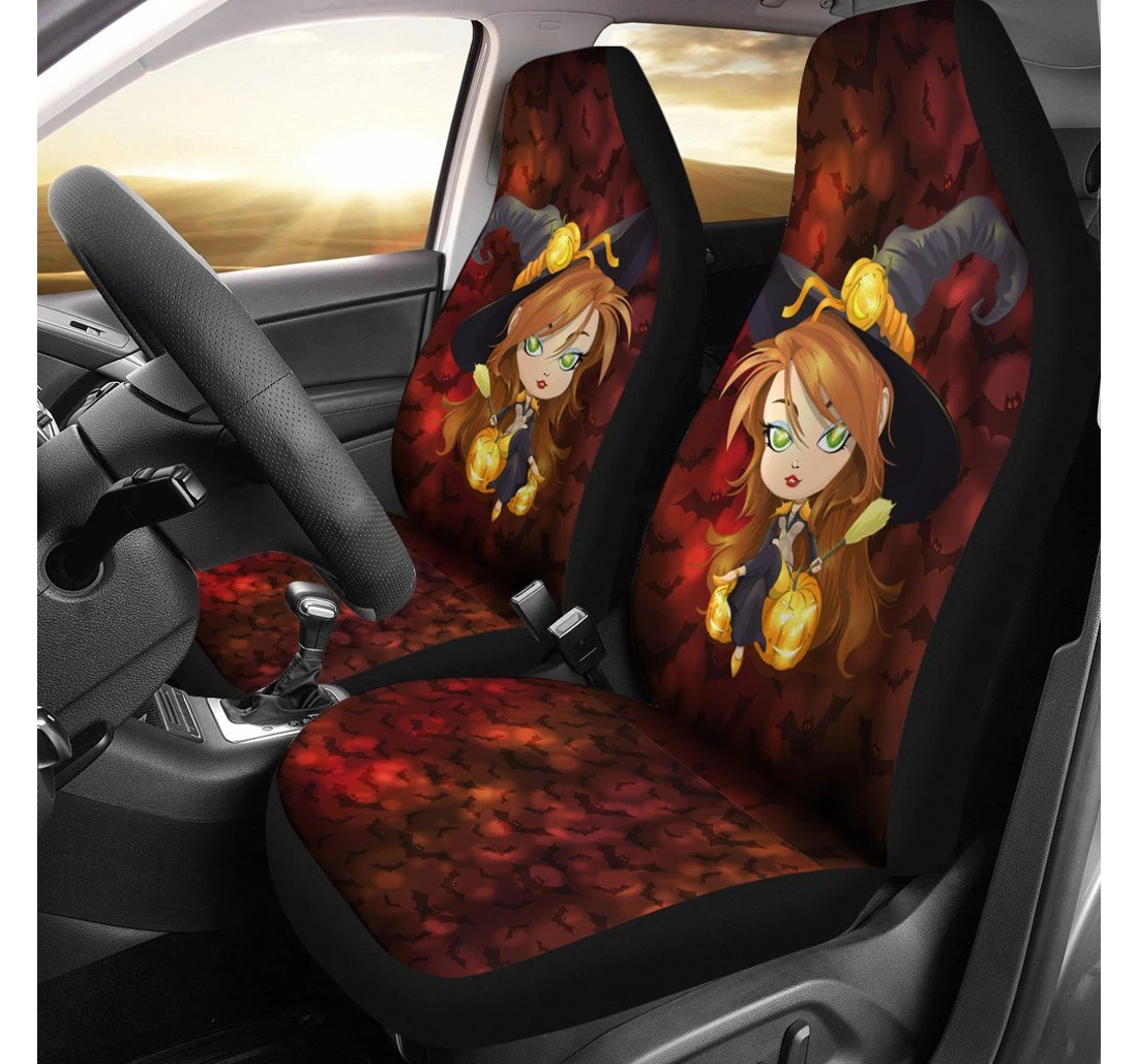 Personalized Halloween Universal Front Car Seat Cover