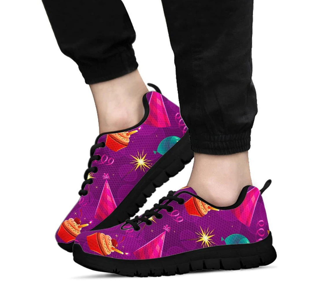 Pattern Print Birthday Sneaker Shoes For Men Women