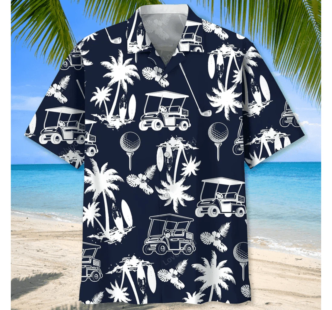 Personalized Golf Black Golf Life Golf Player Gifts Gy Hawaiian Shirt, Button Up Aloha Shirt For Men, Women