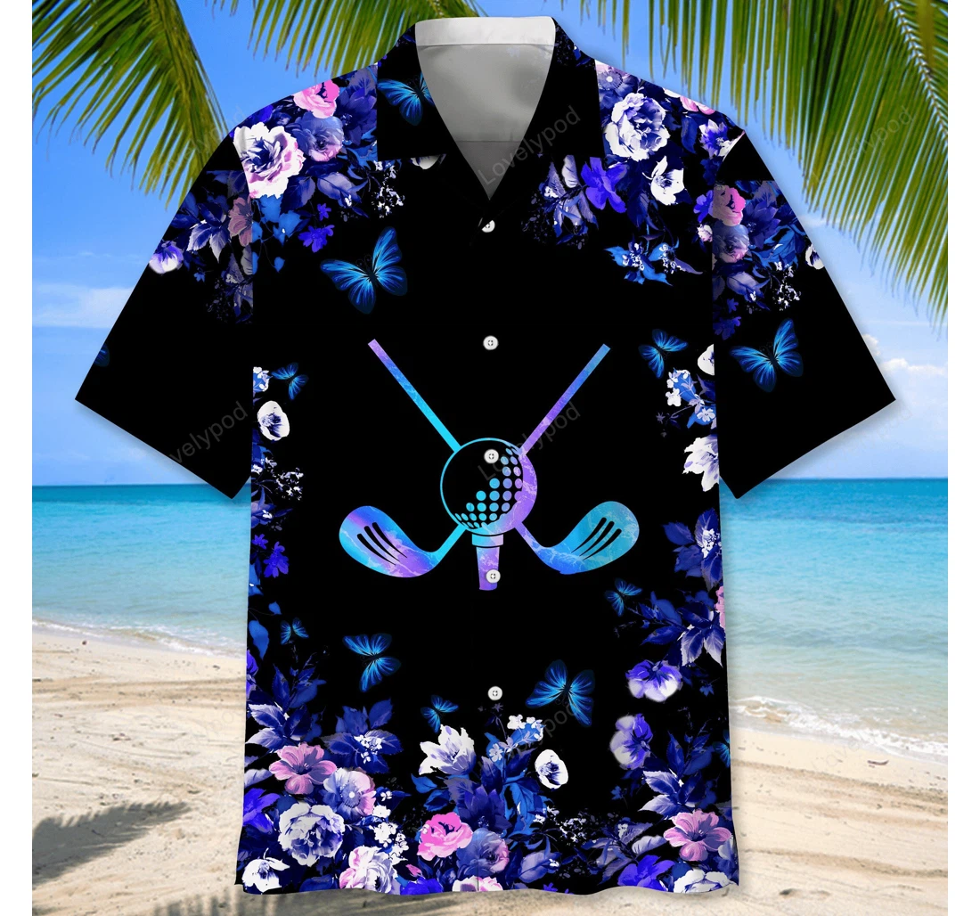 Personalized Golf Gift Gy Hawaiian Shirt, Button Up Aloha Shirt For Men, Women