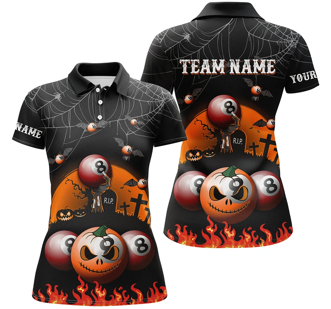 Personalized Billiard Halloween D Best Custom Halloween Tdm - Polo Shirt