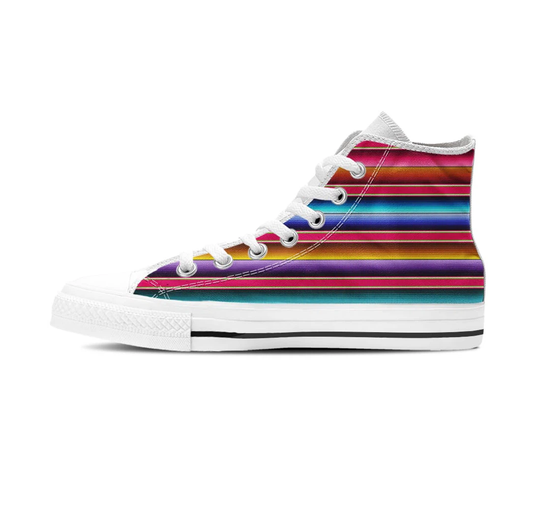 Coloful Mexican Baja Men's High Top Shoes