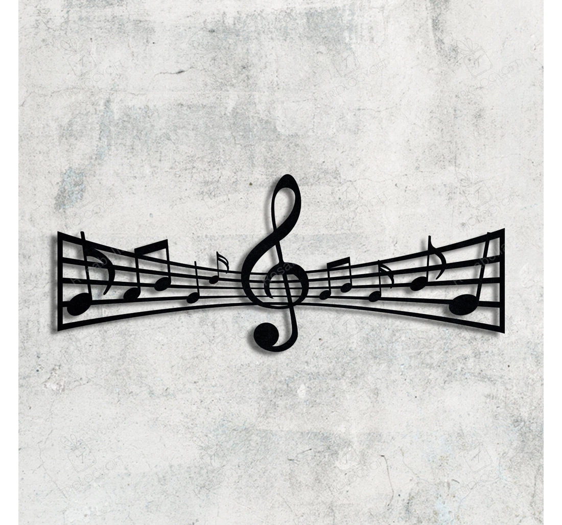 Personalized Metal Sign - Music Notes Valentine's Day Music Time Music Hangings Music MonoGram