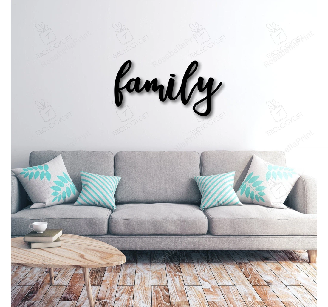 Personalized Metal Sign - Family Family Family Thanksgiving Family Out Family Family Room MonoGram