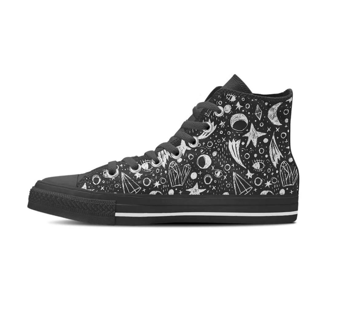 Gothic Witchcraft Women's High Top Shoes