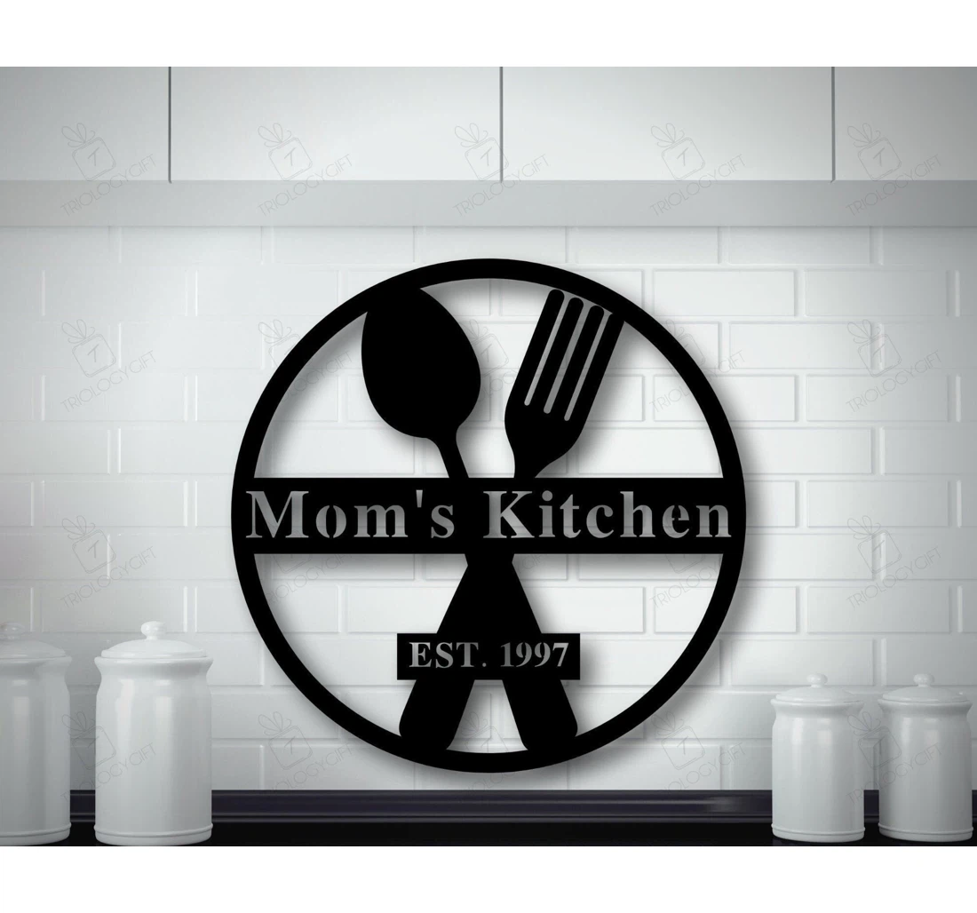 Personalized Metal Sign - Custom Mom's Personalized Mother's Day Custom MonoGram