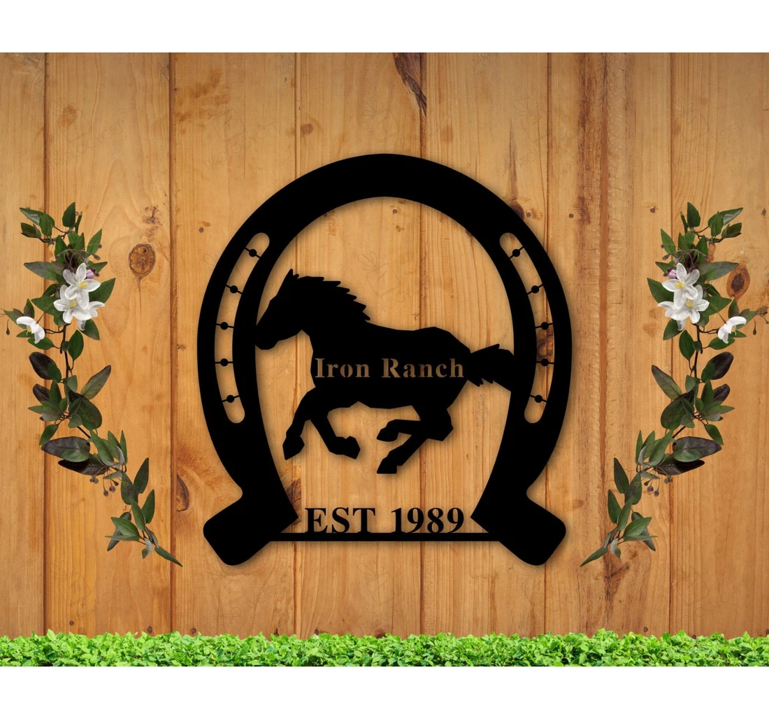 Personalized Metal Sign - Personalized Family Rustic Ranch Gate Custom Family Farm Name Family Name MonoGram