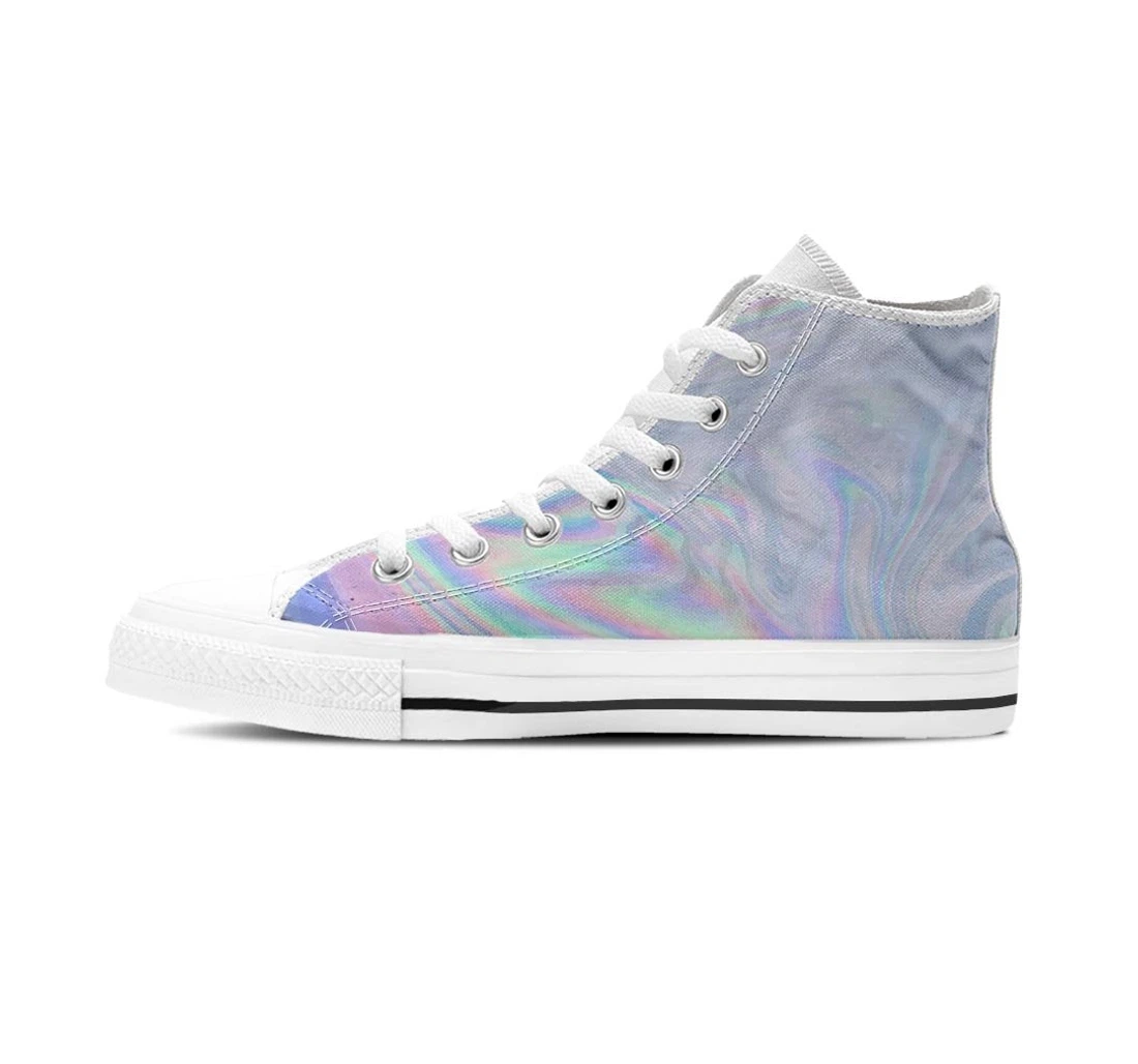 Holographic Abstract Women's High Top Shoes