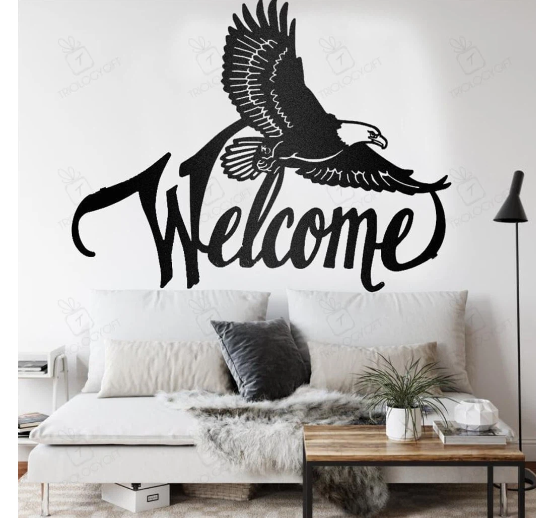 Personalized Metal Sign - Eagle To Independence Day MonoGram