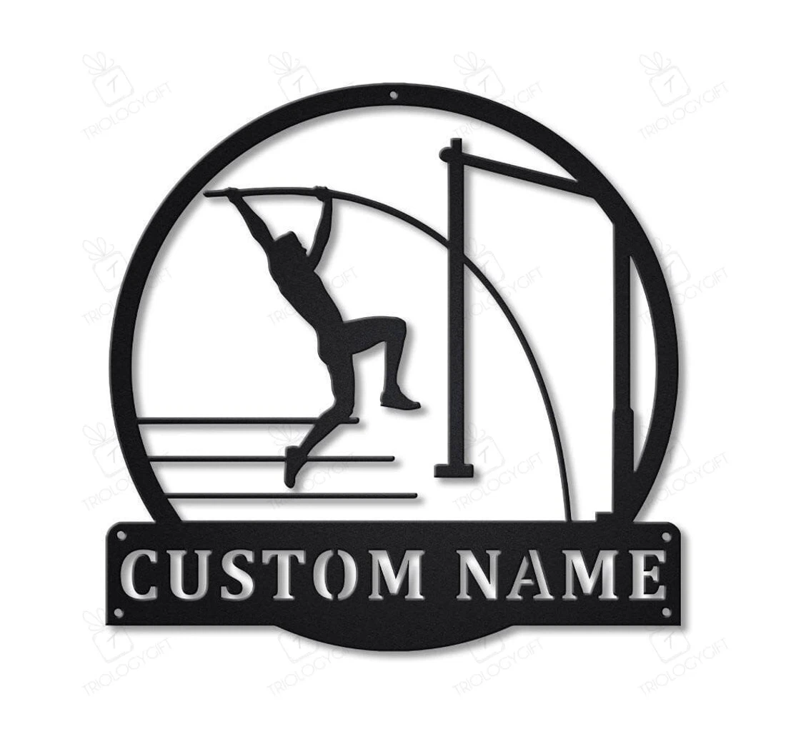 Personalized Metal Sign - Personalized Pole Vault Sport Art Custom Pole Vault Sport Hobbie Sport Birthday MonoGram