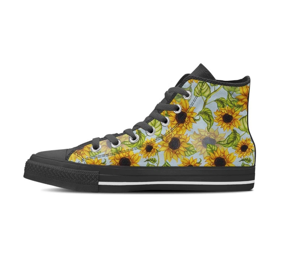 Sunflower Blue Women's High Top Shoes