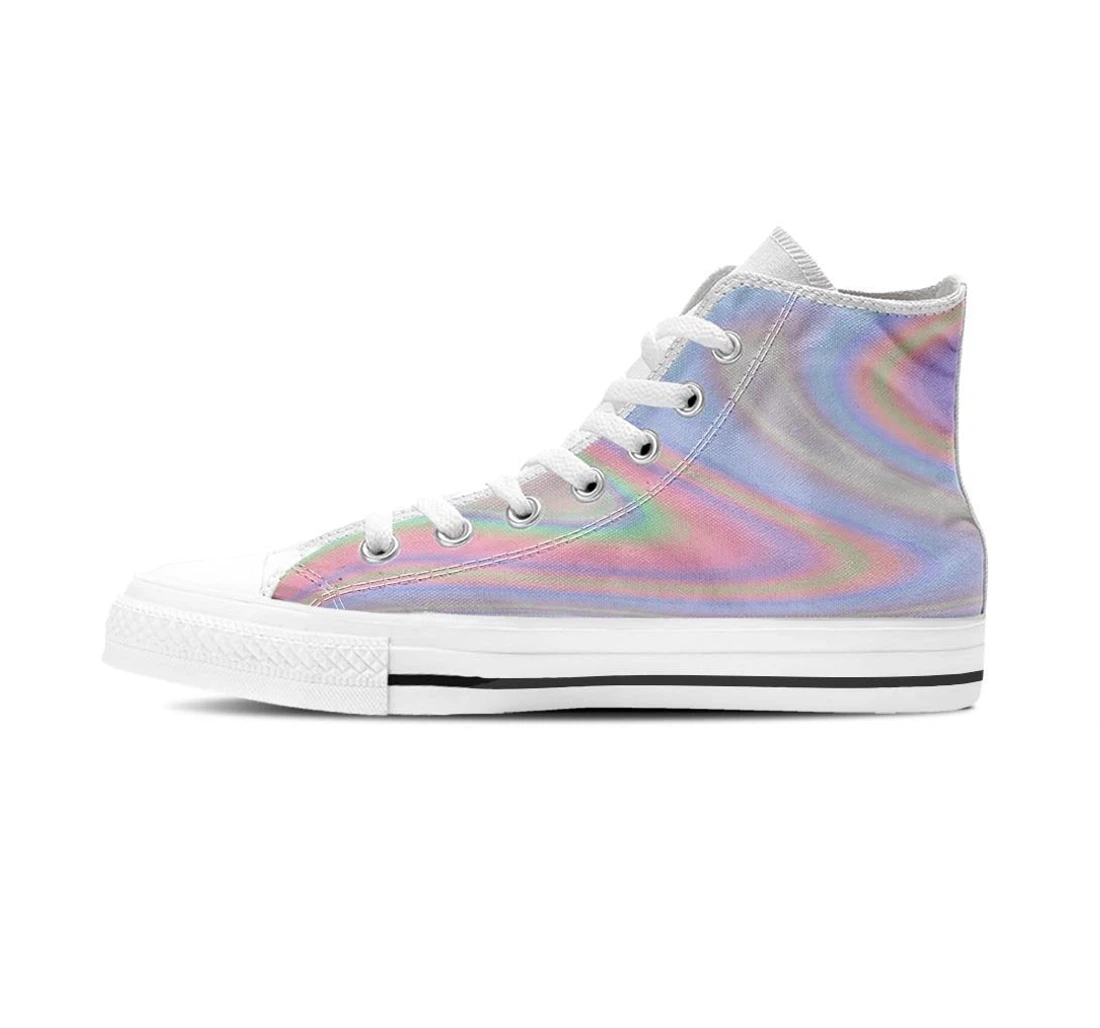 Trippy Holographic Women's High Top Shoes