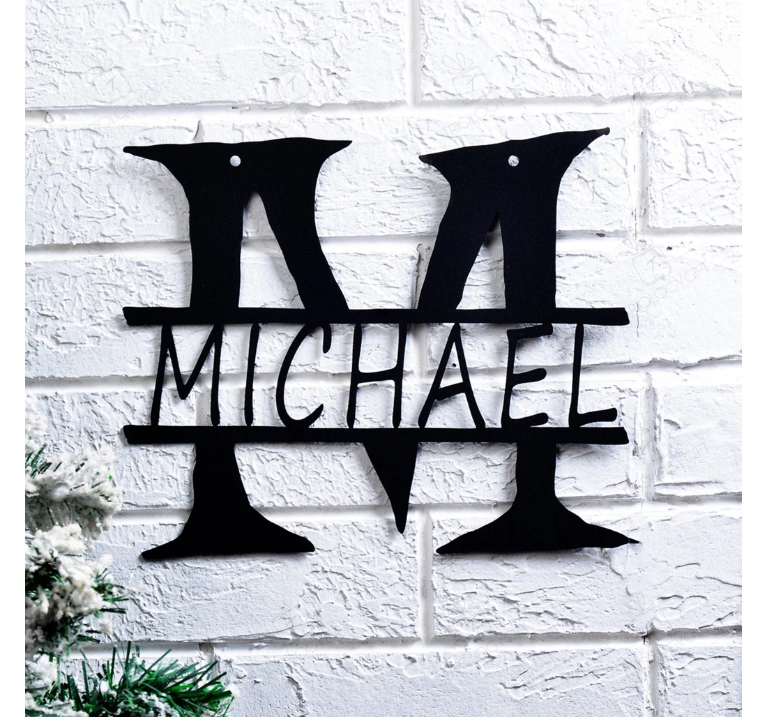 Personalized Metal Sign - Personalized Custom Last Name Funny Christmas New Parents Valentines Day Men Brother MonoGram