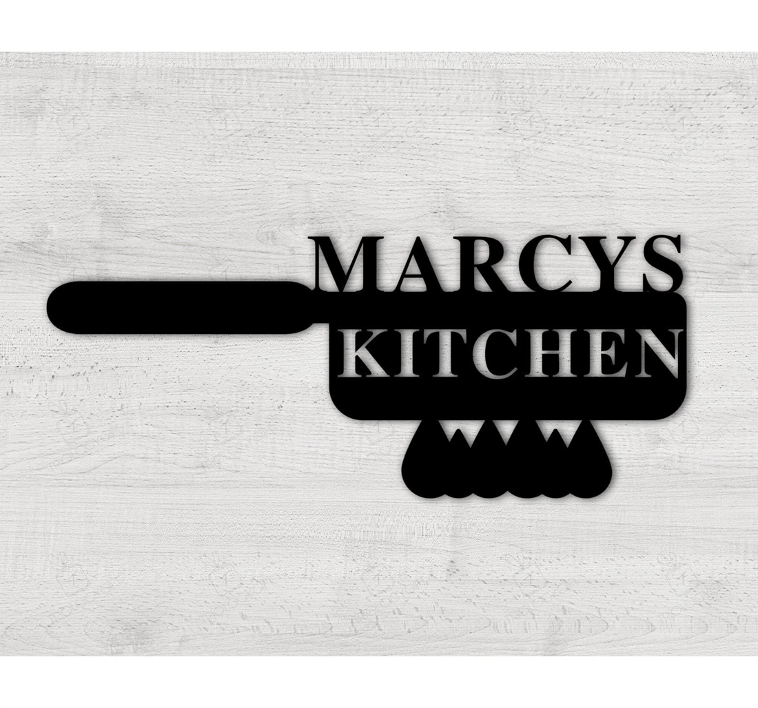 Personalized Metal Sign - Custom Kitchen Personalized Mamas Mother's Day Gift Grandma MonoGram