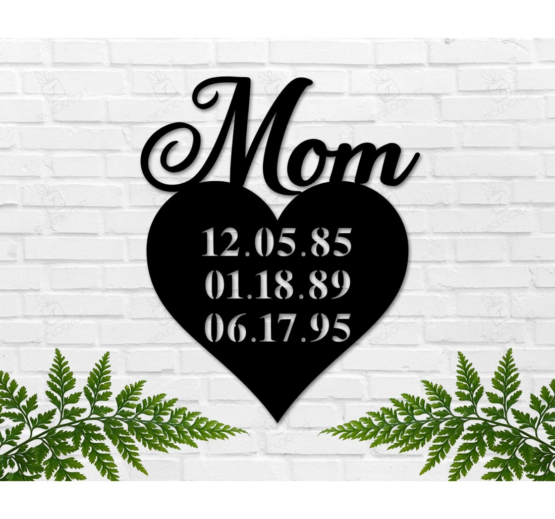 Personalized Metal Sign - Personalized Mothers Day Mothers Day Mom Mom Rustic Mom Mother's Day Kids Name Sign MonoGram