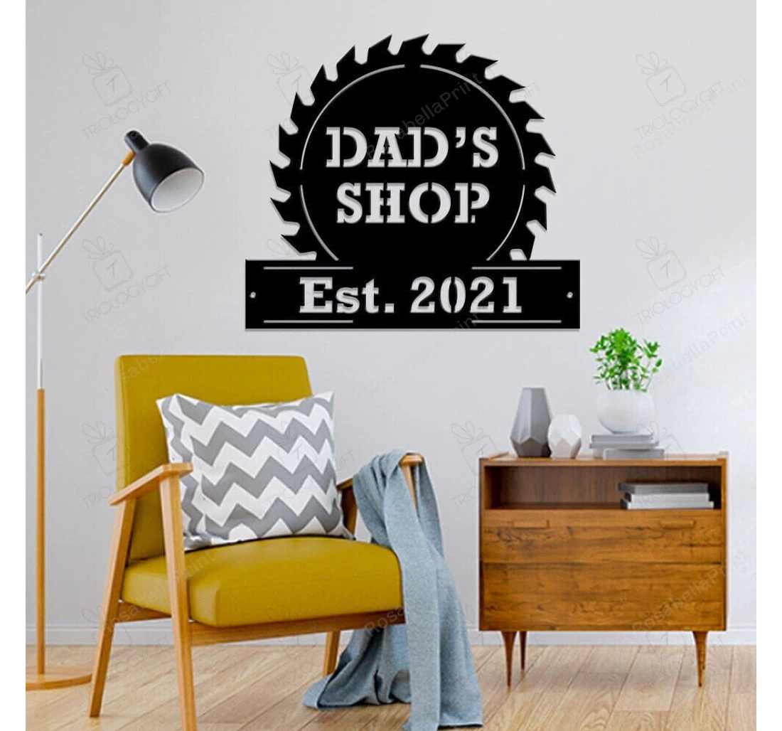 Personalized Metal Sign - Personalized Fathers Day Custom Fathers Day Personalized Garage Fathers Day Dad Custom MonoGram