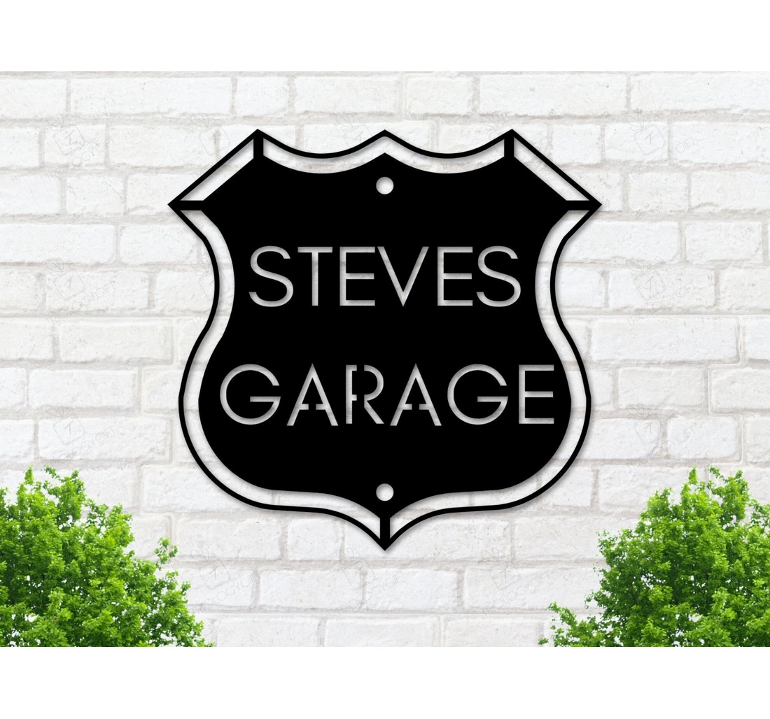 Personalized Metal Sign - Fathers Day Personalized Workshop Personalized Fathers Day Personalized Custom Name Garage MonoGram