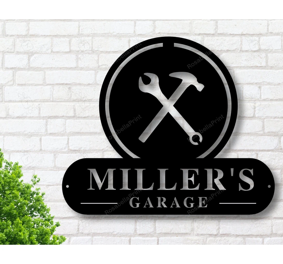 Personalized Metal Sign - Personalized Garage Personalized Fathers Day Fathers Day Personalized Custom Name MonoGram