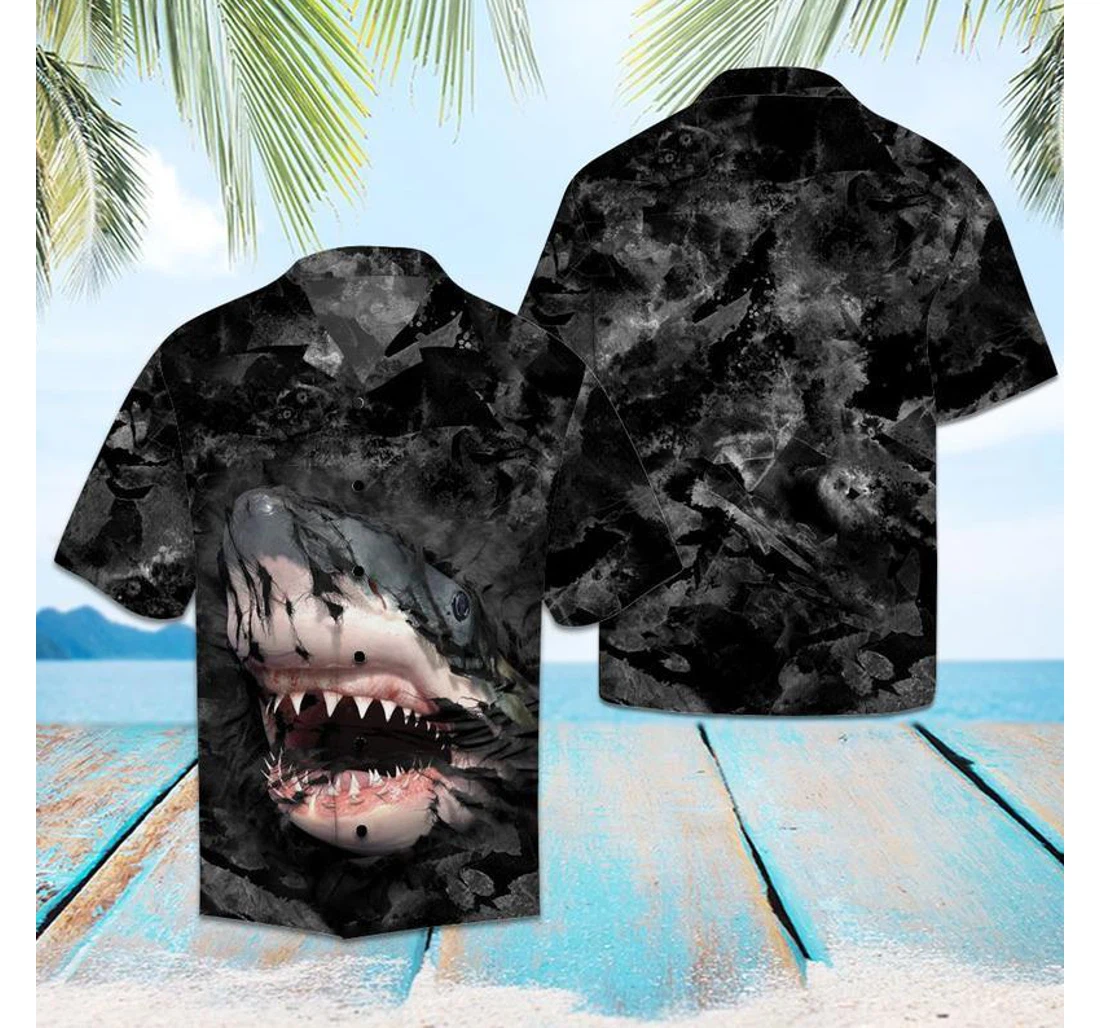 Personalized Amazing Shark Hawaiian Shirt, Button Up Aloha Shirt For Men, Women