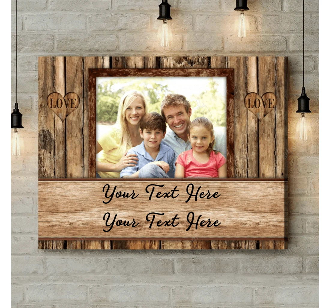 Poster, Canvas - Personalized Valentine's Day Wedding Present Customized Quotes Print Framed Wall Art