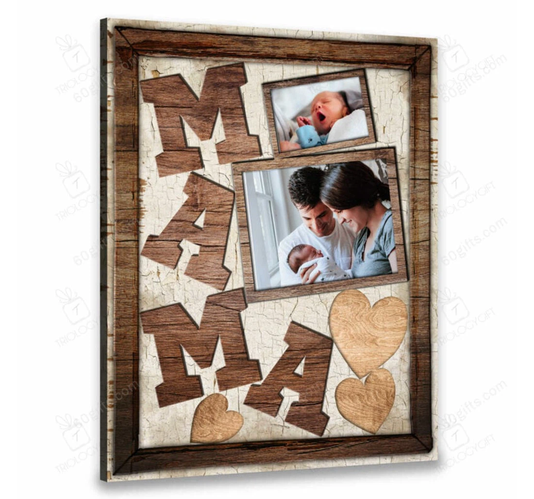 Poster, Canvas - Customized Mother's Day Mama Personalized Frames Print Framed Wall Art