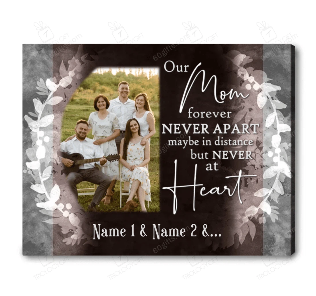 Poster, Canvas - Customized Name Mother's Day Our Mom Personalized Frames Print Framed Wall Art