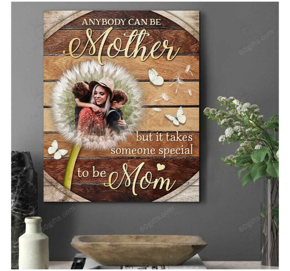 Poster, Canvas - Customized Mother's Day With Dandelion Personalized Frames Print Framed Wall Art