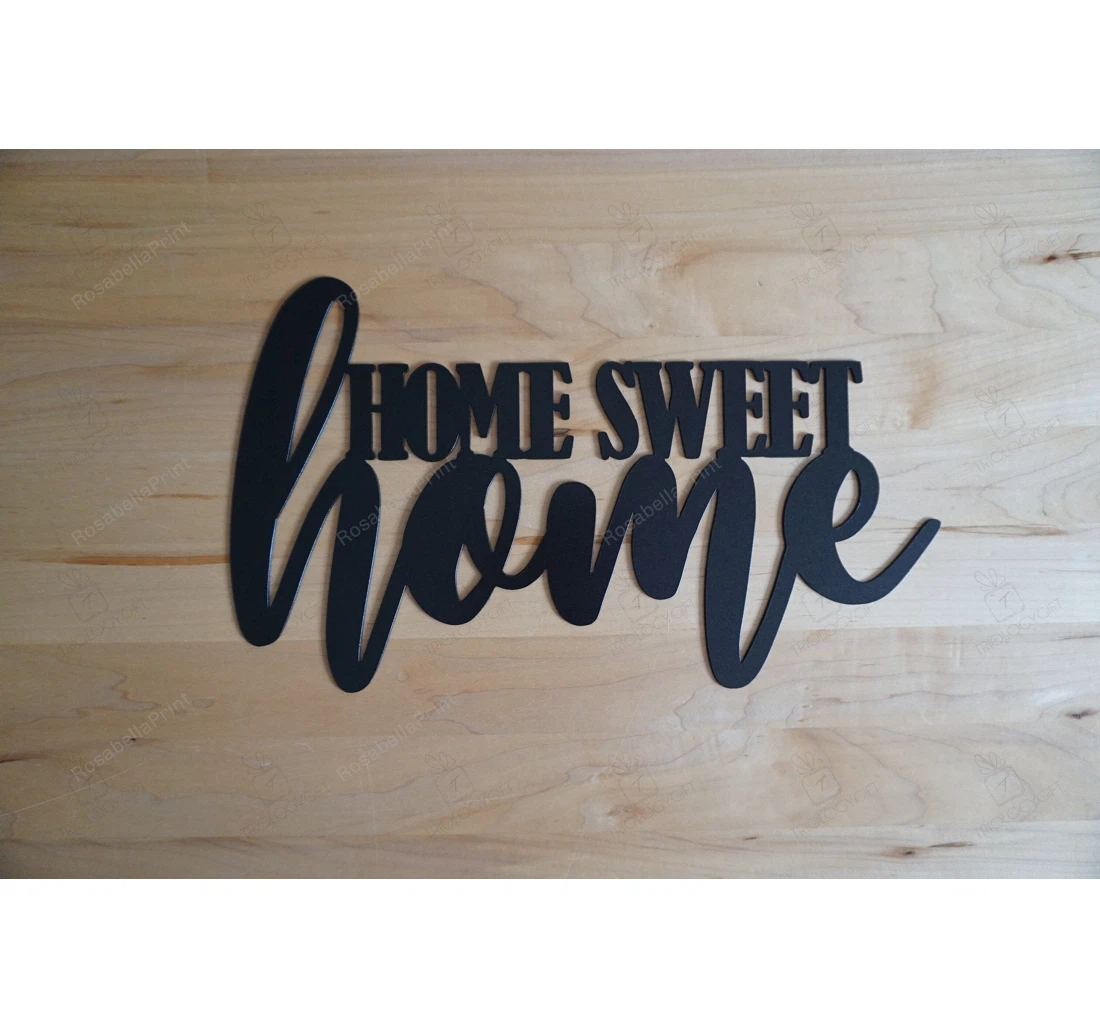 Personalized Metal Sign - Sweet Home Sweet Home Family Farmhouse New House MonoGram