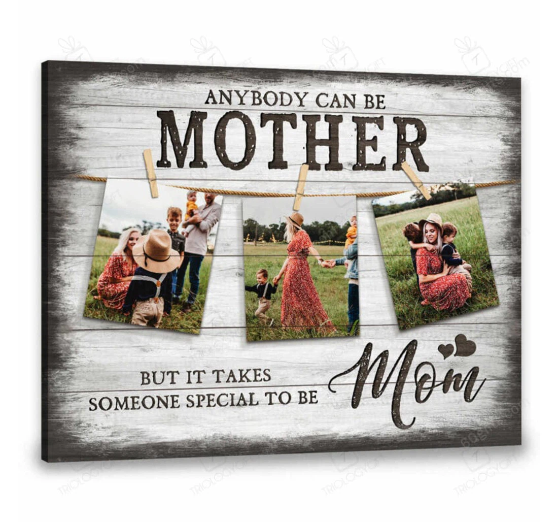 Poster, Canvas - Customized Mother's Day Mom Is Someone Special Personalized Frames Print Framed Wall Art