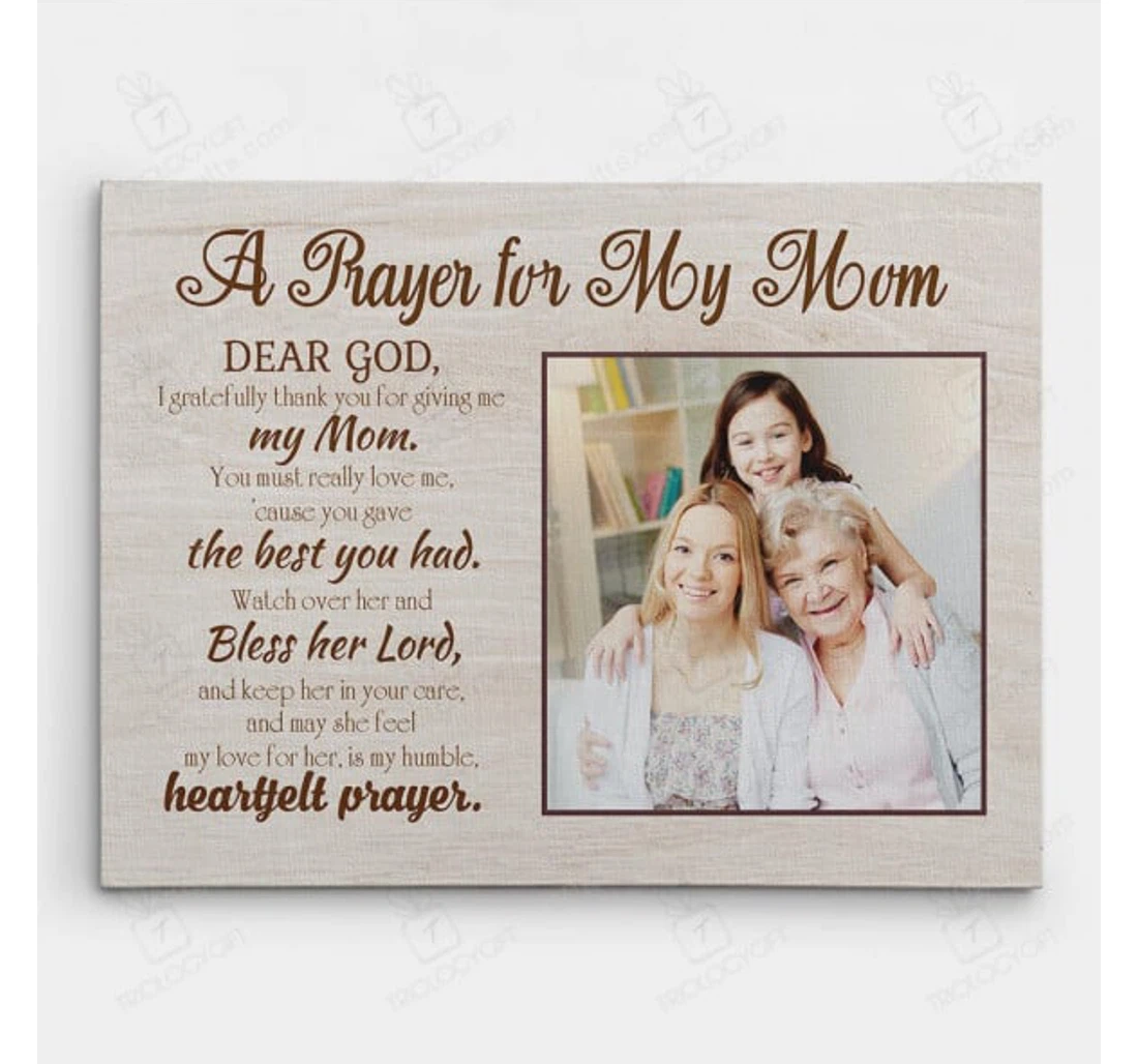 Poster, Canvas - Personalized Mother's Day A Prayer My Mother Customized Frames Print Framed Wall Art