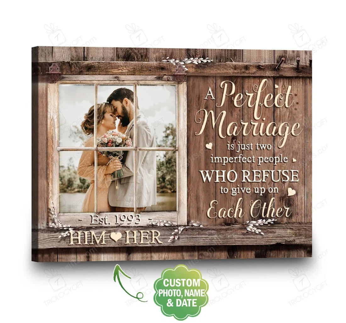 Poster, Canvas - Personalized Valentine's Day Each Other Wedding Present Customized Print Framed Wall Art