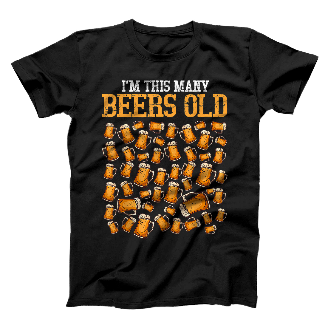 Personalized Funny 50 Year Old Beer Drinking Gag Gift, 50th Birthday T-Shirt