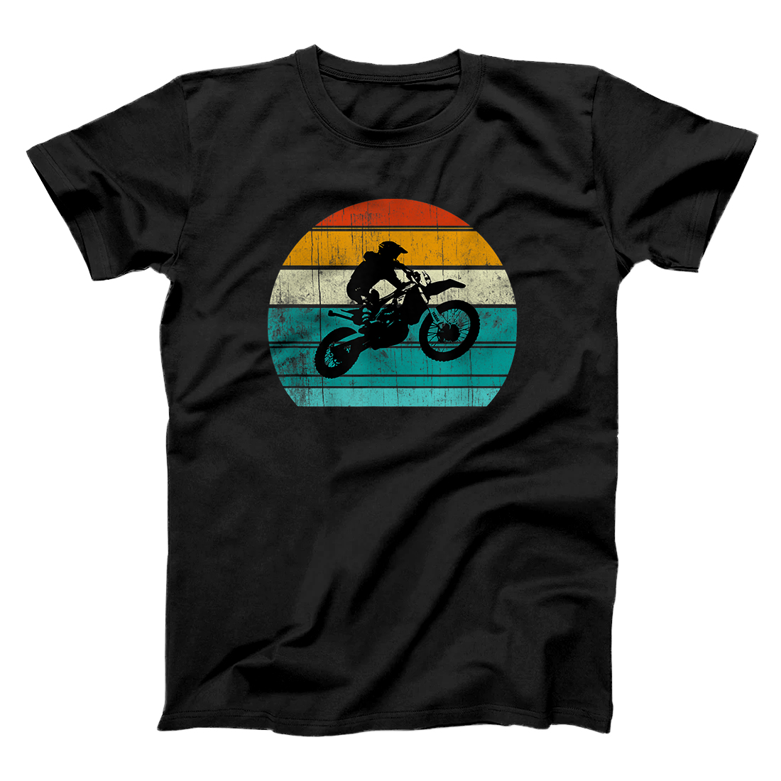 Personalized Dirt Bike Motocross Motorcycle Vintage Retro Gift Boys Men T-Shirt