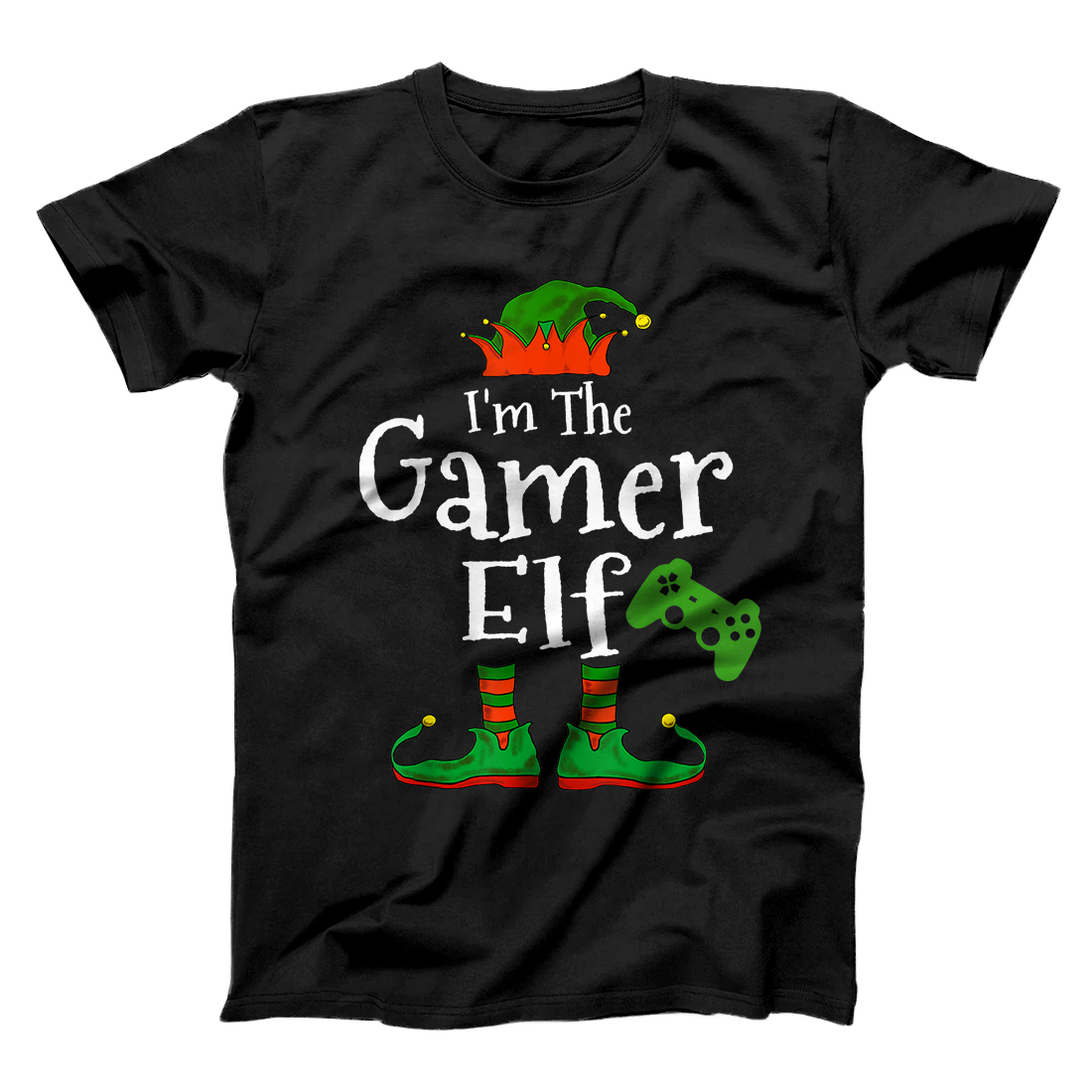 Personalized I'm The Gamer Elf Family Matching Funny Christmas Boys Gift T-Shirt