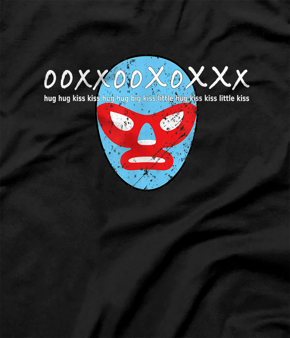 Personalized Nacho Lucha Libre Wrestling Mask hug hug kiss kiss T-Shirt