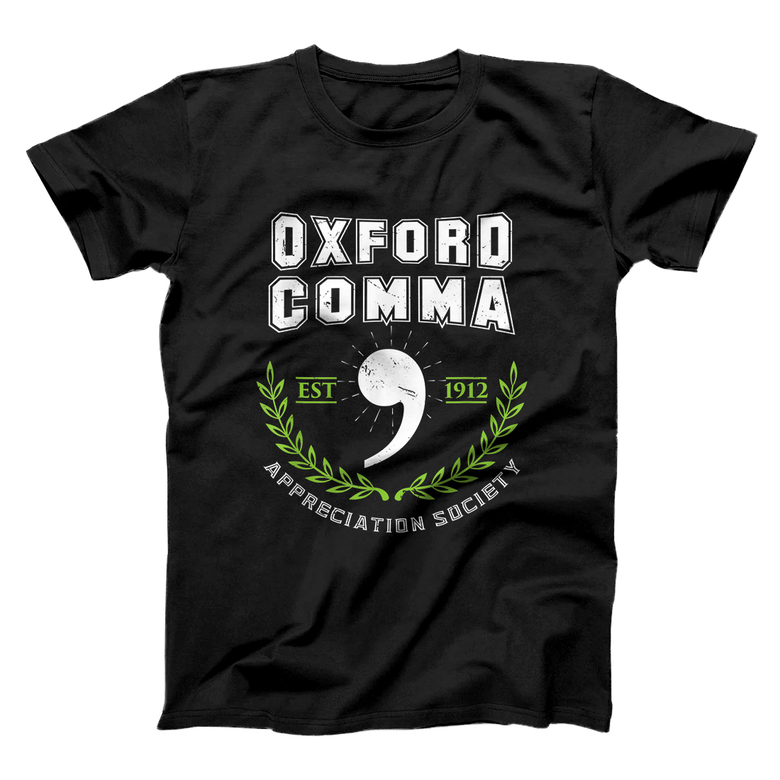 Personalized Oxford Comma Appreciation Society Grammar Police Team T-Shirt