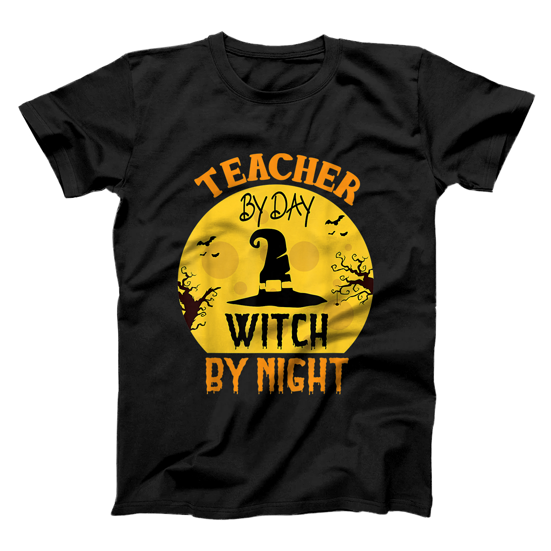 Personalized Teacher By Day Witch By Night Halloween Funny Gifts Idea T-Shirt