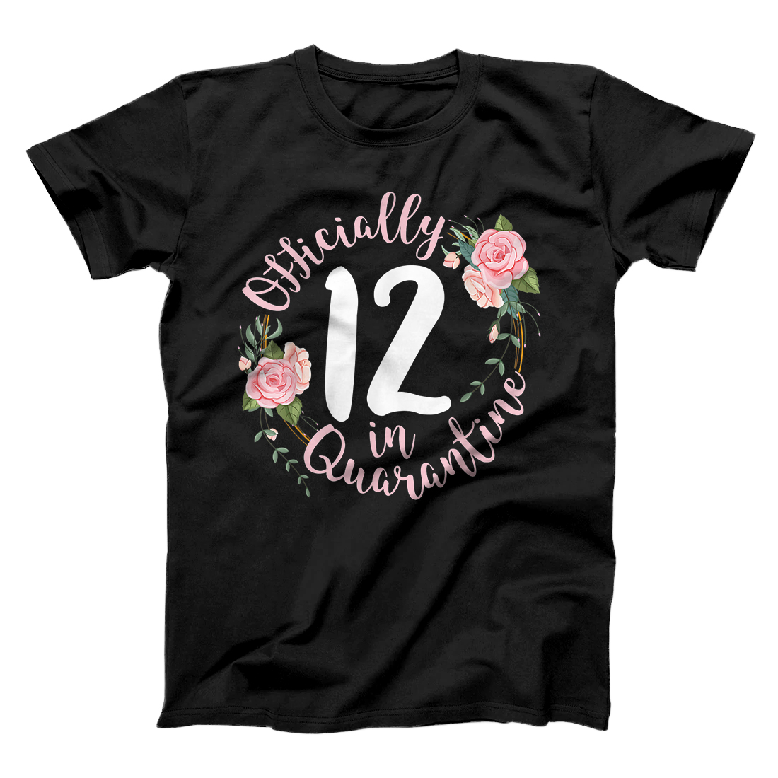 Personalized Officially 12th birthday in quarantine teenager 12 years old T-Shirt