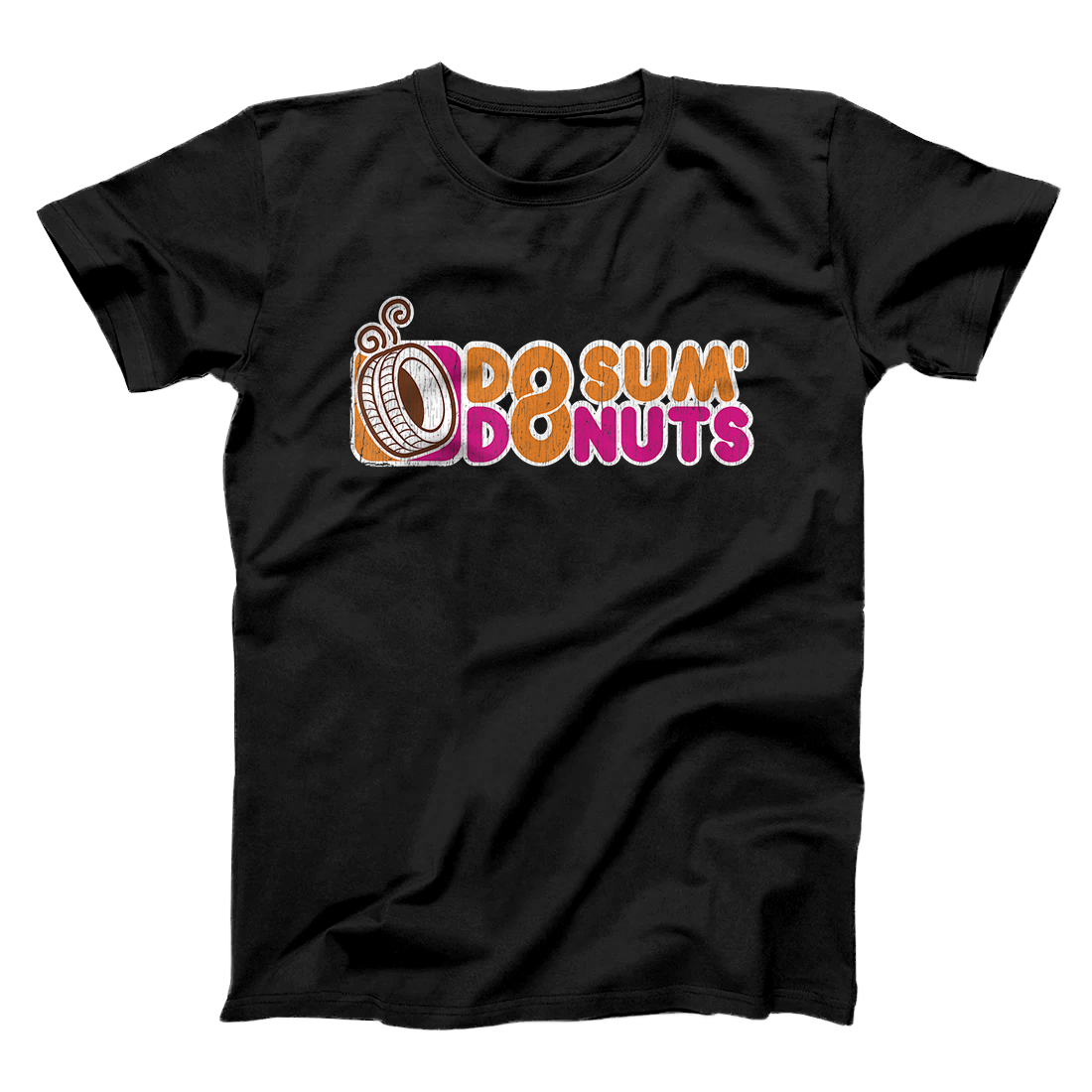 Personalized Vintage Do Sum Donuts Funny Car Guy T-Shirt