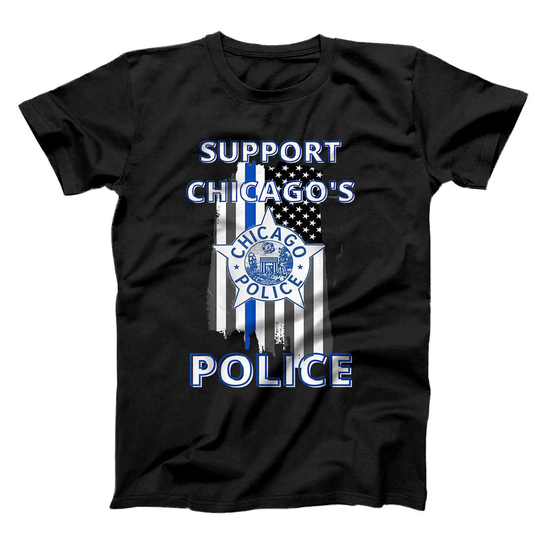 Personalized Support Chicago Police Department Political Activism T-Shirt