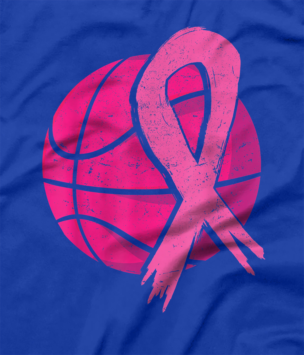 Personalized Breast Cancer Basketball Ball Pink Ribbon Carcinomas Sport T Shirt All Star Shirt