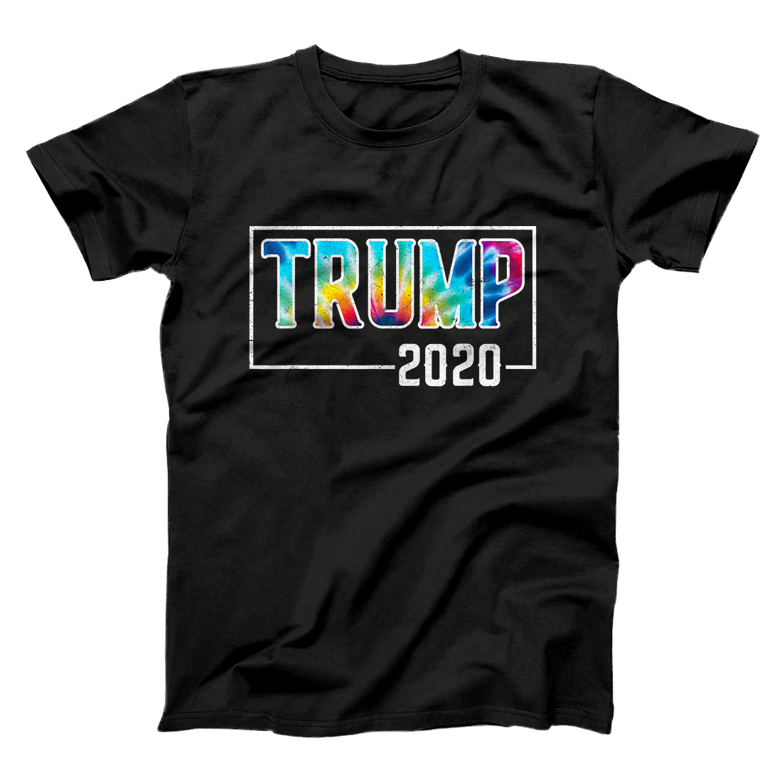 Personalized Trump 2020 Tie Dye Rainbow- Election 2020 Republican Support T-Shirt