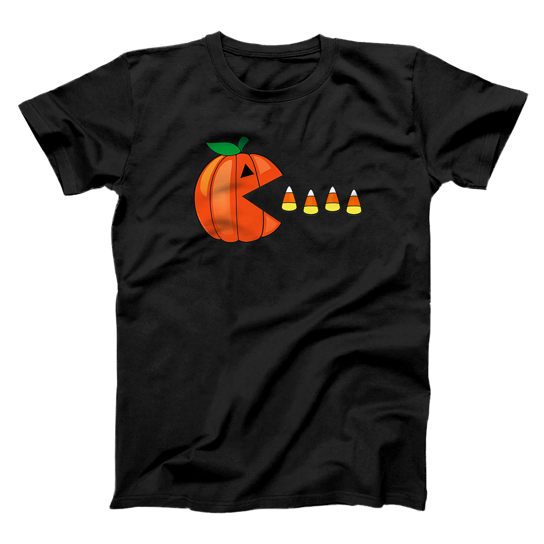 Personalized Funny Halloween Pumpkin Eating Candy Corn Gift Premium T-Shirt